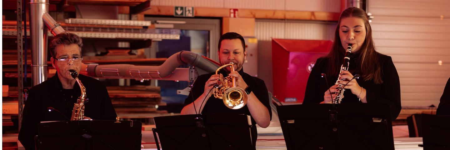 Ulli + Rene + Theresa beim Werkstattkonzert